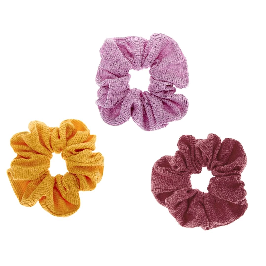 Set of Three Courduroy Scrunchies