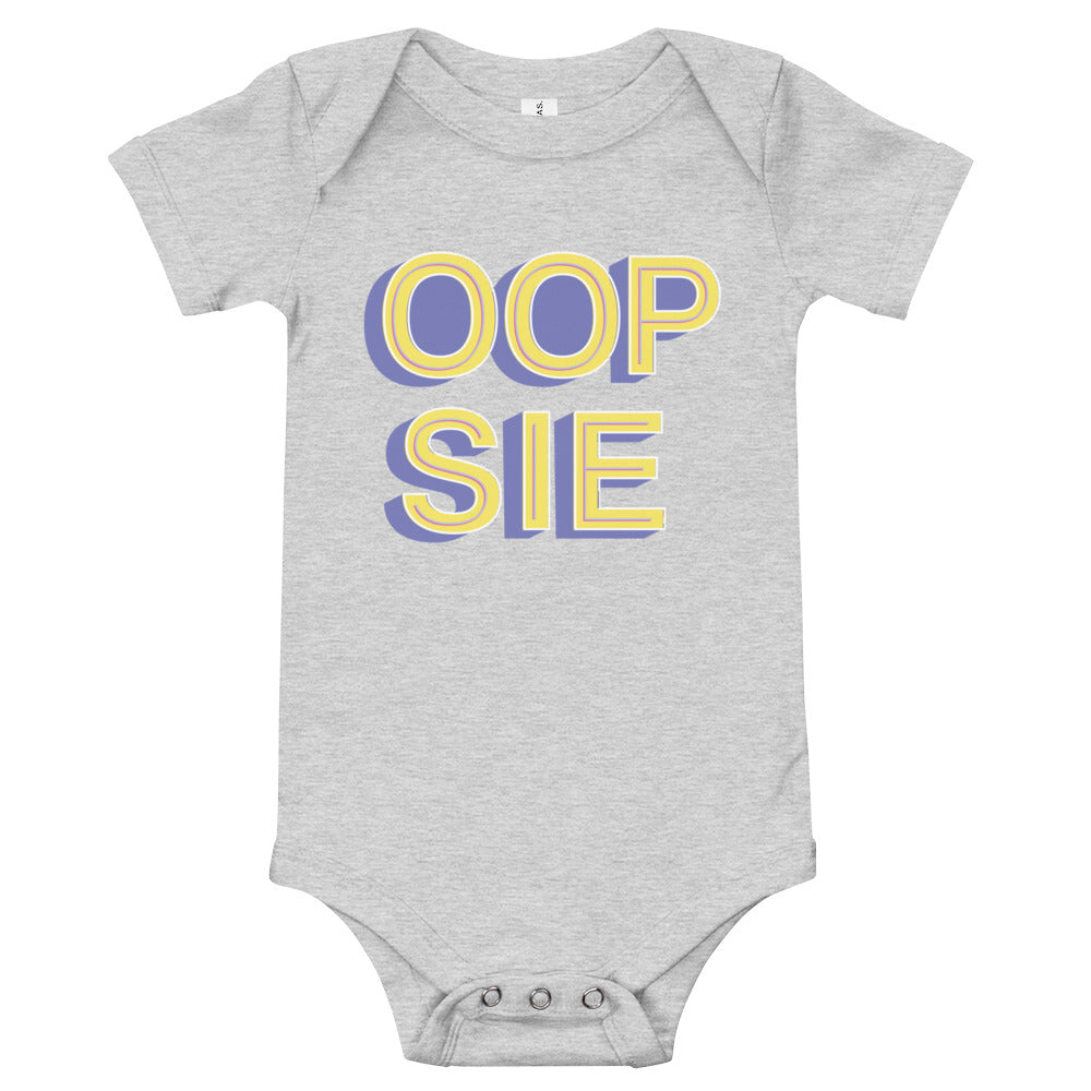 OOPSIE Baby Short Sleeve Onesie