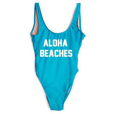 ALOHA BEACHES  One Piece Swimsuit - Cocus Pocus