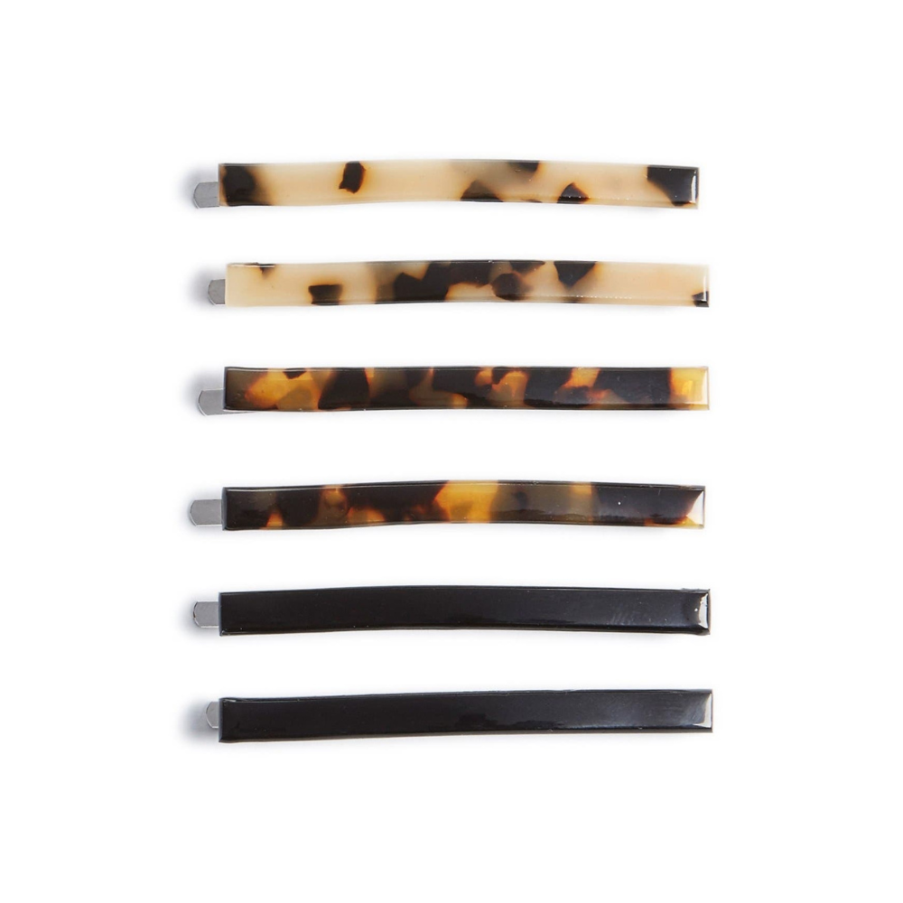 Set of Six Tortoise Shell Clips