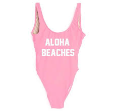 ALOHA BEACHES  One Piece Swimsuit - Cocus Pocus