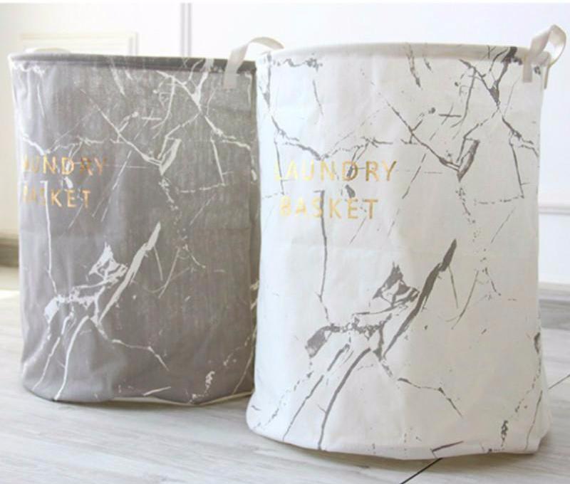 Marble Print Laundry Basket - Cocus Pocus