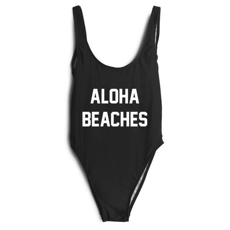 ALOHA BEACHES  One Piece Swimsuit - Cocus Pocus