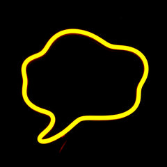 Yellow LED Quote Neon Sign - Cocus Pocus