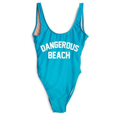 DANGEROUS BEACH One Piece Swimsuit - Cocus Pocus