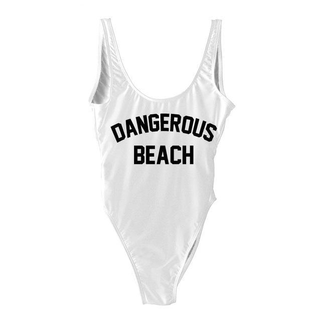 DANGEROUS BEACH One Piece Swimsuit - Cocus Pocus