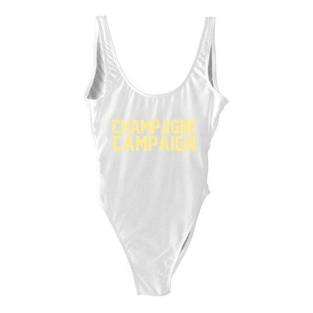 CHAMPAGNE CAMPAIGN One Piece Swimsuit - Cocus Pocus