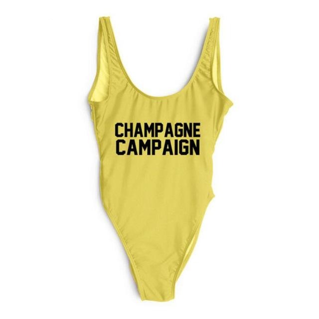 CHAMPAGNE CAMPAIGN One Piece Swimsuit - Cocus Pocus