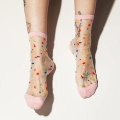 Confetti Sheer Anklet Socks