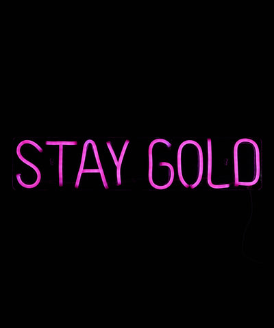 STAY GOLD LED Neon Wall Sign - Cocus Pocus